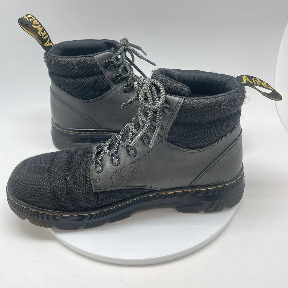 Dr. Martens Rakim Boots Mens 10 Black Utility Combat Chukka Lace Up Work Shoes‎